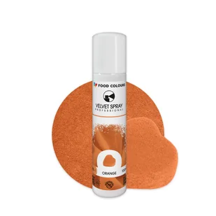 Food Colours Spray velvet zamsz pomarańcz 100ml - Dodatki do ciast w proszku - miniaturka - grafika 1