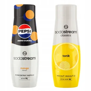 Zestaw 2 koncentratów, syropów do wody. Sodastream Pepsi MAX Mango + Tonic - Syropy i koncentraty owocowe - miniaturka - grafika 1