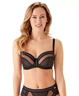 Biustonosze - Gossard Damski biustonosz CondradCTION, czarny/srebrny, 32DD, Czarny/Srebrny, 70E - miniaturka - grafika 1