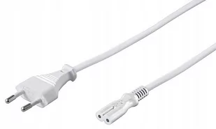 Kabel zasilający MicroConnect Power Cord Notebook 1.5m White PE030715W - Kable komputerowe i do monitorów - miniaturka - grafika 1