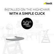 Krzesełka do karmienia - Hauck taca Alpha Click Tray grey - miniaturka - grafika 1