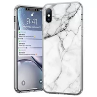 Etui i futerały do telefonów - Wozinsky Marble żelowe etui pokrowiec marmur Samsung Galaxy A42 5G biały - miniaturka - grafika 1
