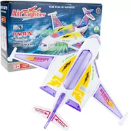 Zabawki interaktywne dla dzieci - Samolot Jeżdzący Interaktywny Świecący Led Grający Dla Dzieci Z Dźwiękiem - miniaturka - grafika 1