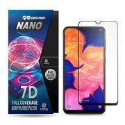 Szkła hartowane na telefon - Crong 7D Nano Flexible Glass - Szkło hybrydowe 9H na cały ekran Samsung Galaxy A10 - miniaturka - grafika 1