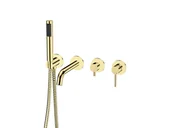 Baterie wannowe i prysznicowe - Bateria Wannowa Podtynkowa 4-Otworowa Besco Veo - miniaturka - grafika 1