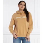 Bluzy damskie - Tommy Hilfiger Bluza REG MONOTYPE FLOCK | Regular Fit - miniaturka - grafika 1