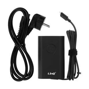 Ładowarka do laptopa USB-C, 45W Power Delivery Compact LinQ, czarna - Ładowarki do telefonów - miniaturka - grafika 1