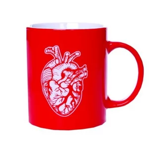 Kubek z Sercem 300 ml KNO11 czerwony - Kubki termiczne - miniaturka - grafika 1