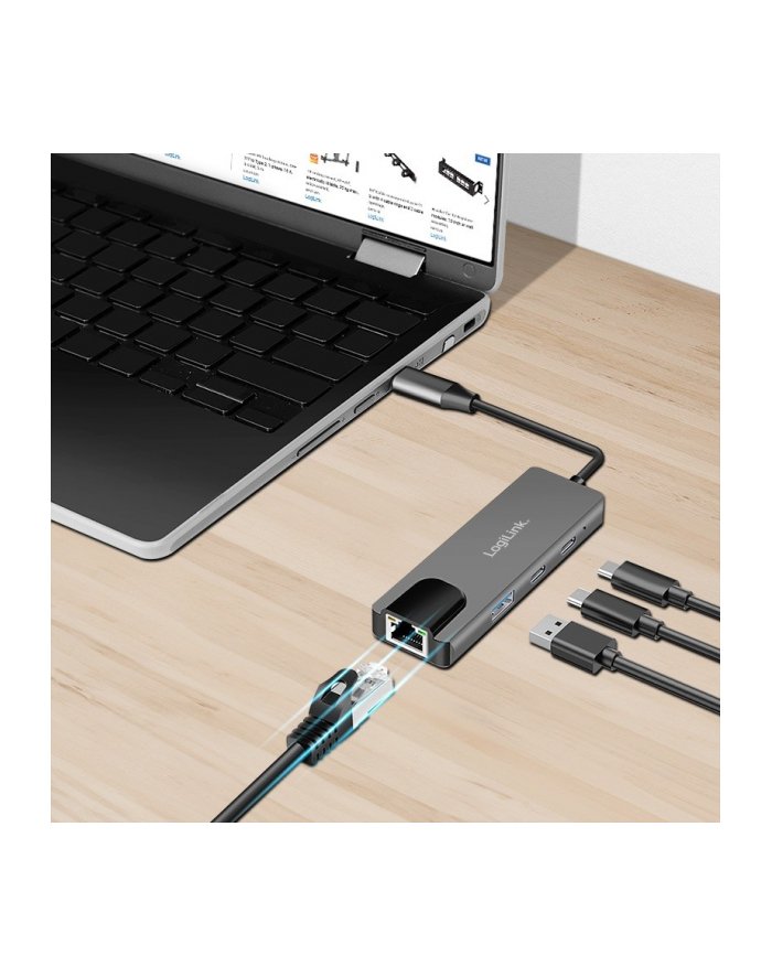 logilink Hub USB 3.2 Gen 1,3port y, z 2.5G Gigabit ethernet UA0432