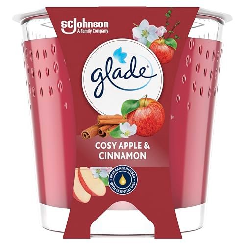 Glade Świeca zapachowa Cosy Apple & Cinnamon o długiej żywotności