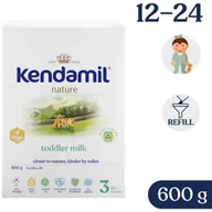 Mleko modyfikowane - Kendamil Nature 3 HMO+ Produkt w proszku na bazie białka krowiego dla dzieci po 12 miesiącu, 600 g -> Wysyłka od 1,99 - odbiór w Żabce i DHL POP<- - miniaturka - grafika 1