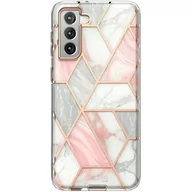 Etui i futerały do telefonów - Supcase Etui Cosmo Marble do Samsung Galaxy S22+ Różowy - miniaturka - grafika 1