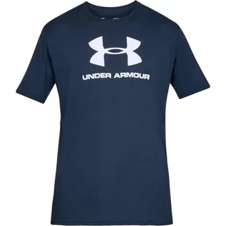 Koszulki męskie - Under Armour, Koszulka męska, Sportstyle Logo SS 1329590 408, granatowy, rozmiar M - grafika 1
