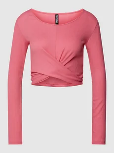 Bluzka z długim rękawem w stylu kopertowym model ‘BIA’ - Bluzki damskie - miniaturka - grafika 1