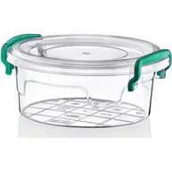 Pojemniki kuchenne - Pojemnik plastikowy 300ml OKRĄGŁY MULTI BOX z pokrywką - miniaturka - grafika 1