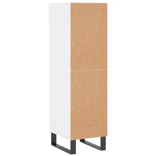 Szafka na buty, biała, 30x35x105 cm, materiał drewnopochodny Lumarko! - Szafki na buty - miniaturka - grafika 9