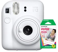 Aparaty natychmiastowe - Fujifilm Instax Mini 12 biały + wkłady 10szt - miniaturka - grafika 1