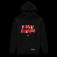 Odzież do sportów motorowych - Czarna bluza z kapturem Mazda Miata czerwona-XXL - miniaturka - grafika 1