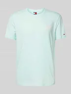 Koszulki męskie - T-shirt o kroju regular fit z czystej bawełny z napisem z logo - miniaturka - grafika 1