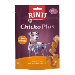 RINTI Chicko Plus Kostki Serowe, Kurczak z Serem 12x80 g - Przysmaki dla psów - miniaturka - grafika 1