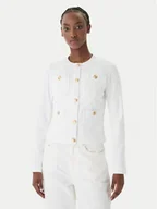 Kurtki damskie - Liu Jo Kurtka jeansowa UA6260 D0275 Biały Regular Fit - miniaturka - grafika 1