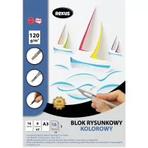 Beniamin Blok rysunkowy A3 Premium kolorowy 16 kartek - Szkolne artykuły papiernicze - miniaturka - grafika 1