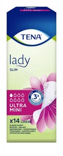 SCA Tena LADY LADY Wkładki specjalistyczne na nietrzymanie moczu, ULTRA MINI, 14 szt 7322541115832 - Podpaski - miniaturka - grafika 2