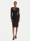 Sukienki - Rinascimento Sukienka koktajlowa CFC0126401003 Czarny Slim Fit - miniaturka - grafika 1