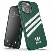 Etui i futerały do telefonów - Adidas Etui 3-stripes Snap Case do iPhone 13 / 13 Pro, zielono-białe - miniaturka - grafika 1