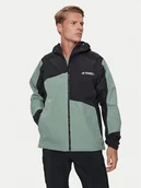 Odzież trekkingowa męska - adidas Kurtka outdoor TERREX Xperior Hybrid IP1419 Zielony Slim Fit - miniaturka - grafika 1