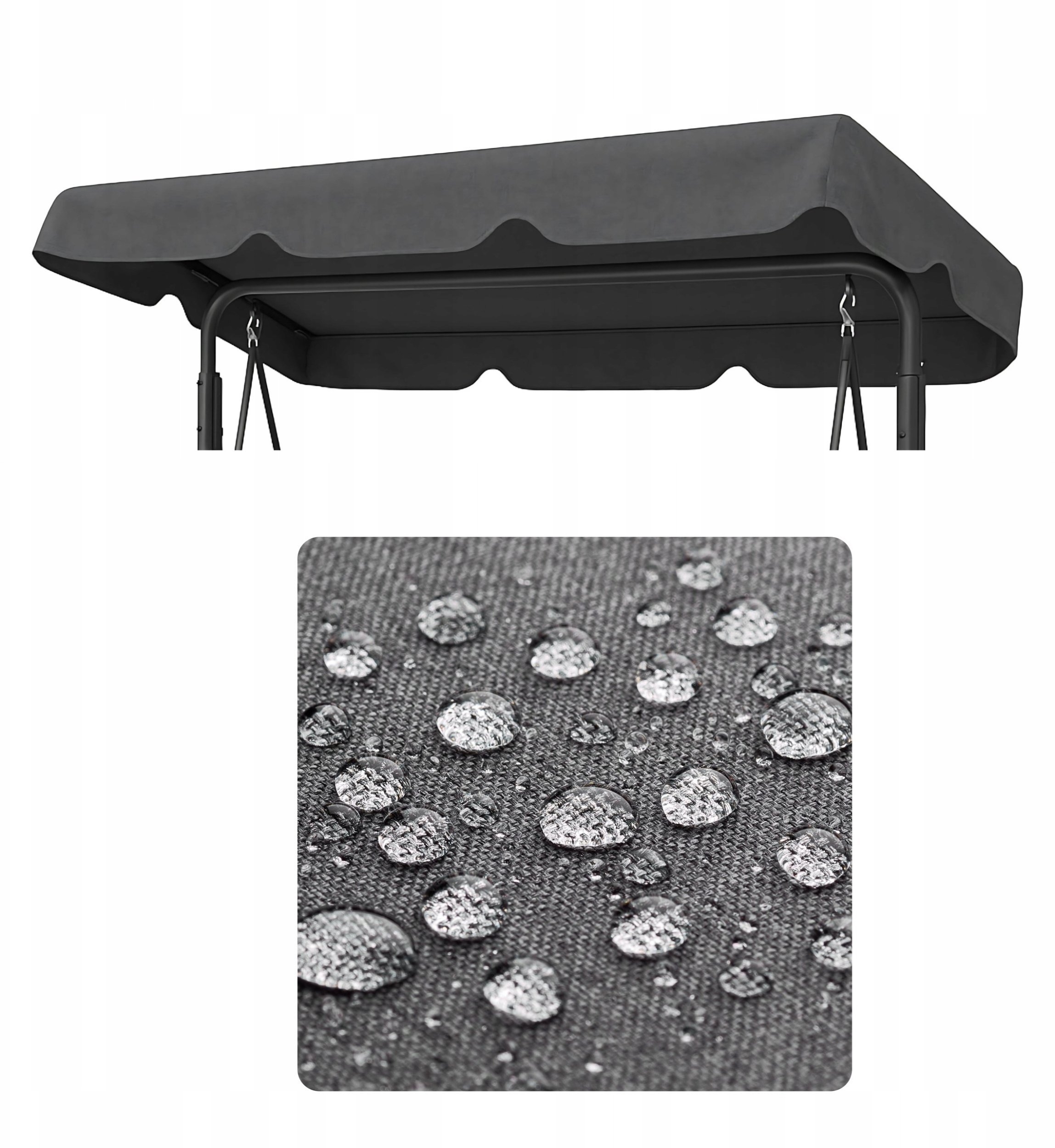 DASZEK NA HUŚTAWKĘ GRAFITOWY