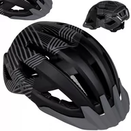 Kaski rowerowe - Kellys Kask DAZE MTB z daszkiem M 55-58cm czarno-szary /black/ K1319 - miniaturka - grafika 1