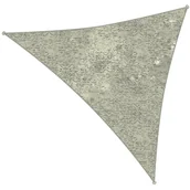 Parasole ogrodowe - Ambiance Przeciwsłoneczny ŻAGIEL ogrodowy parasol + linki 3 m KHAKI 339139 - miniaturka - grafika 1