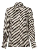 Koszule damskie - Marc O'Polo - Bluzka damska, beżowy|niebieski|wielokolorowy - miniaturka - grafika 1