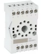 Sterowniki i przekaźniki - Lovato Gniazdo 11 pinowe do przekaźników przemysłowych 3 C/O, bez obejmy sprężynowej, zaciski śrubowe HR7XS2 - miniaturka - grafika 1