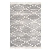 Dywany - Dywan La Casa 80 x 150 cm caro antracyt frędzle - miniaturka - grafika 1