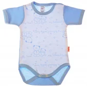 Body dla niemowląt - Body KRÓTKI rękaw 100% Bawełna MISIE BŁĘKIT r 92 KLEKLE - miniaturka - grafika 1