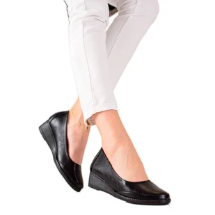 Casualowe Czółenka VINCEZA czarne - Vinceza - Czółenka - miniaturka - grafika 1