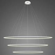 Lampy sufitowe - Altavola Design Lampa wisząca Ledowe Okręgi No.3 180 cm in 3k biała LA075/P_180_in_3k_white - miniaturka - grafika 1