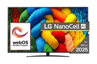 Telewizory - LG NanoCell AI 75NANO81A3A Telewizor 190,5 cm (75") 4K Ultra HD Smart TV Wi-Fi Czarny - miniaturka - grafika 1