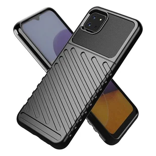 Thunder Case elastyczne pancerne etui pokrowiec Samsung Galaxy A22 5G czarny - Etui i futerały do telefonów - miniaturka - grafika 13