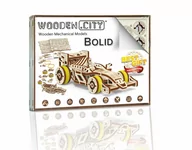 Puzzle - Wooden.City Drewniane puzzle 3D Bolid - miniaturka - grafika 1