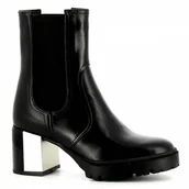 Botki damskie - Czarne sztyblety na stabilnym obcasie CARINII - Carinii - miniaturka - grafika 1
