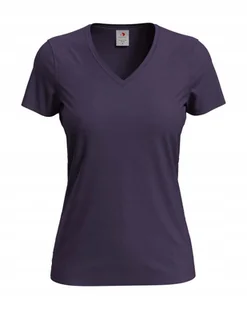 Koszulka damska T-shirt damski Stedman V-neck ST2700 Deep Berry L - Koszulki i topy damskie - miniaturka - grafika 1