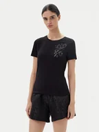 Koszulki i topy damskie - EA7 Emporio Armani T-Shirt 7W000133 AF10373 UC001 Czarny Regular Fit - miniaturka - grafika 1