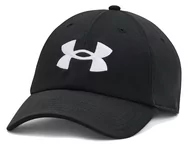 Czapki męskie - Czapka męska UNDER ARMOUR Z daszkiem Blitzing Cap Czarna - miniaturka - grafika 1