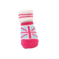 Skarpetki damskie - Puppia Union Jack skarpety dla psów, małe, różowe - miniaturka - grafika 1