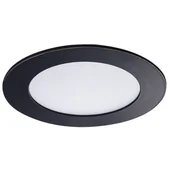 Lampy ścienne - Kanlux 33562 - LED Wpuzczane oświetlenie łazienkowe ROUNDA LED/6W/230V IP44 czarne - miniaturka - grafika 1