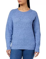 Swetry damskie - bestseller a/s Damski sweter Vmdoffy Ls O-Neck Blouse Ga Noos, Sodalite Blue/Szczegóły: melanż, XS - miniaturka - grafika 1