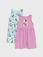 Sukienki i spódniczki dla dziewczynek - Sinsay - Sukienki 2 pack Myszka Minnie - zielony - miniaturka - grafika 1